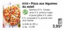 pizza aux légumes 