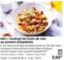 çd -JACK  84551 Cocktail de fruits de mer au piment d'Espelette  A Medica su ČVRL, Stas, pudur  5,90€ 