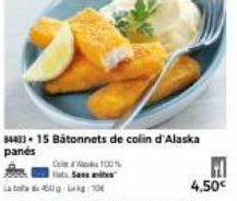 60-70  C100% Saites  34433-15 Bâtonnets de colin d'Alaska  panes  F  4,50€ 