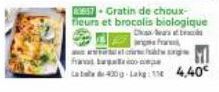 hans b  83857- Gratin de choux-fleurs et brocolis biologique  Caraba fr  400g-Lakg: 4.40 