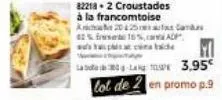 82218-2 croustades à la francomtoise a2025 canduas  42% 16%,  -  3,95  lot de 2 en promo p.9 