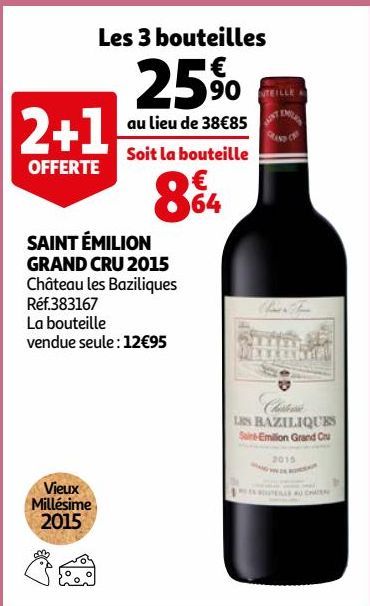 SAINT ÉMILION GRAND CRU 2015 