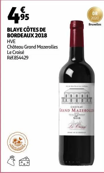 blaye cotes de bordeaux 2018