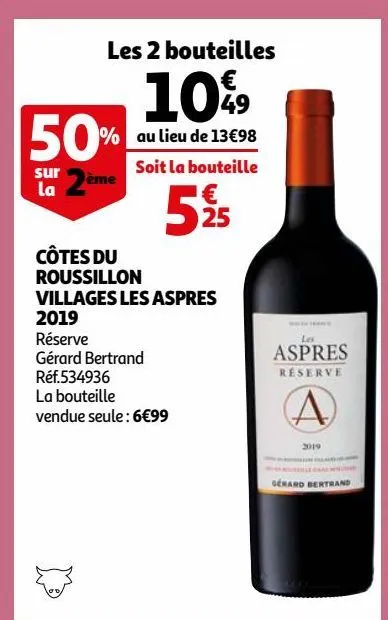 côtes du roussillon villages les aspres 2019