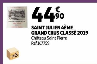 SAINT JULIEN 4ÈME GRAND CRUS CLASSÉ 2019