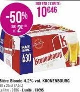 bière blonde kronenbourg