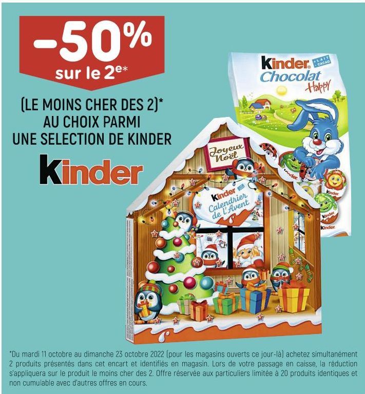 chocolats Kinder