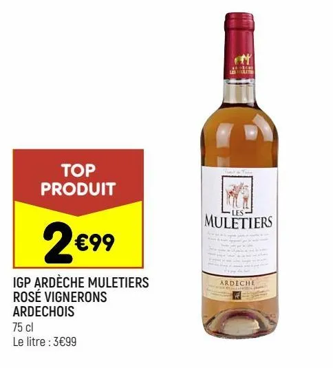 igp ardèche muletiers rosé vignerons ardechois