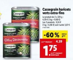 haricots verts Cassegrain