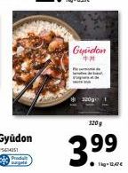 Gyudon  5614351 Produ argata  Gyvidon  ##  320g  399  kg-12,47€ 