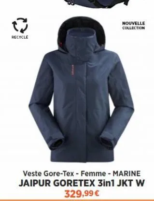 recycle  nouvelle  collection  veste gore-tex - femme - marine jaipur goretex 3in1 jkt w  329,99 € 