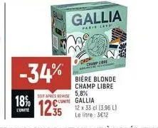 bière blonde 