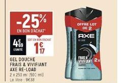 gel douche Axe