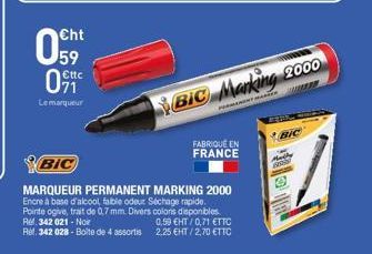 marqueur permanent BIC