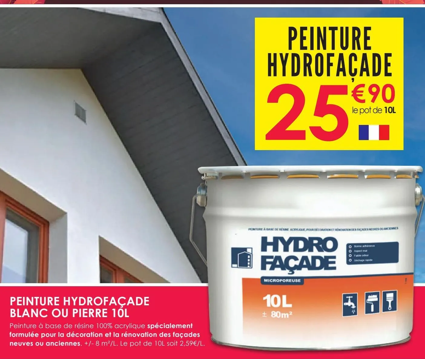 peinture hydro façade 10l