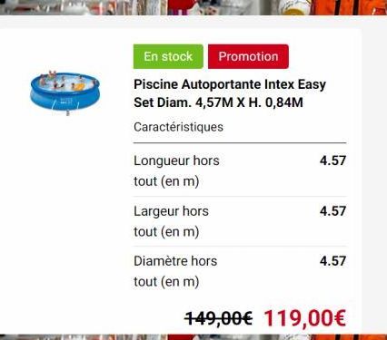 piscine autoportante Intex