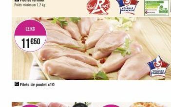 filets de poulet Label 5