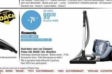 aspirateur sans sac 