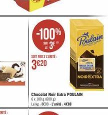 chocolat noir Poulain