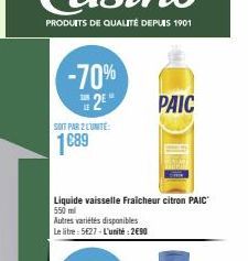 liquide vaisselle Paic