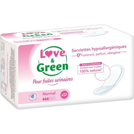 SERVIETTES INCONTINENCE LOVE AND GREEN