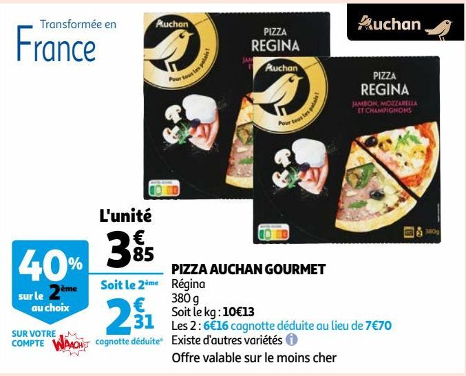 PIZZA AUCHAN GOURMET