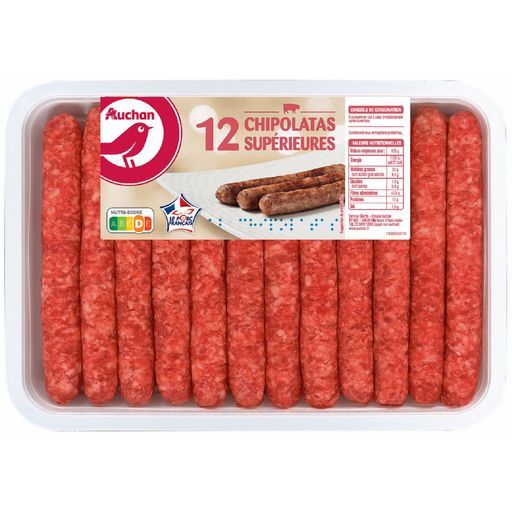 12 CHIPOLATAS SUPÉRIEURES AUCHAN