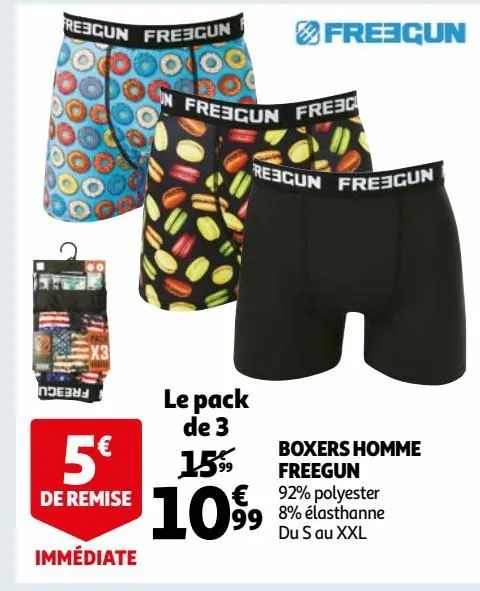 boxers homme freegun