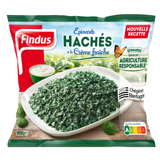 EPINARDS HACHÉS À LA CRÈME SURGELÉS FINDUS