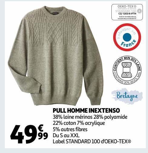 PULL HOMME INEXTENSO