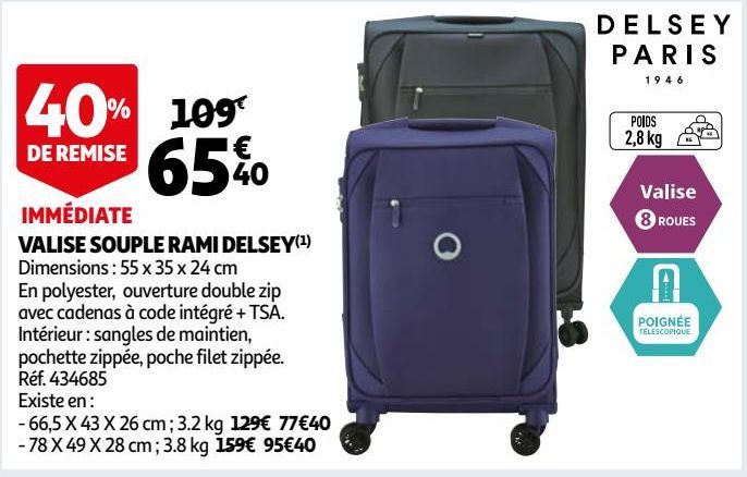 VALISE SOUPLE RAMI DELSEY