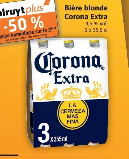 Bière blonde Corona Extra 