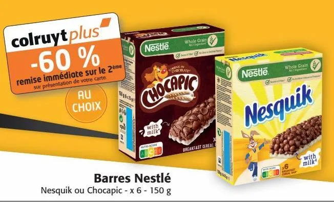 barres nestlé