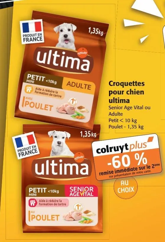 croquettes pour chien ultima