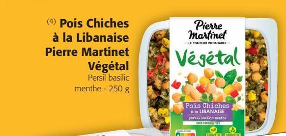 Pois chiches à la Libanaise Pierre Martinet Végétal 