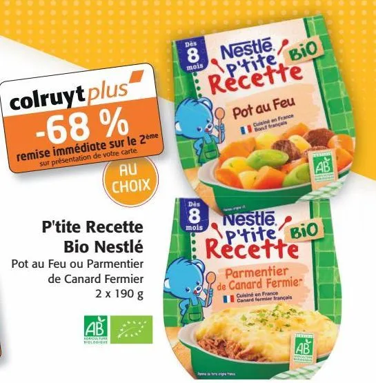 p'tite recette bio nestlé