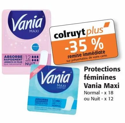 protections féminines vania maxi