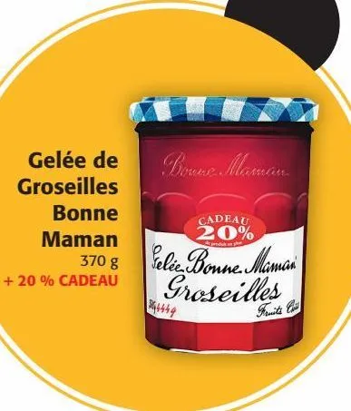 gelée de groseilles bonne maman 