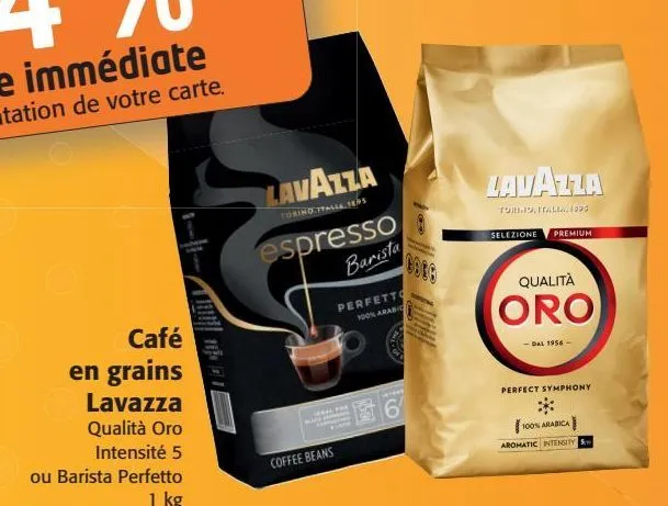 café en grains lavazza