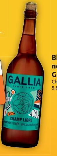 Bière blonde non filtrée Gallia