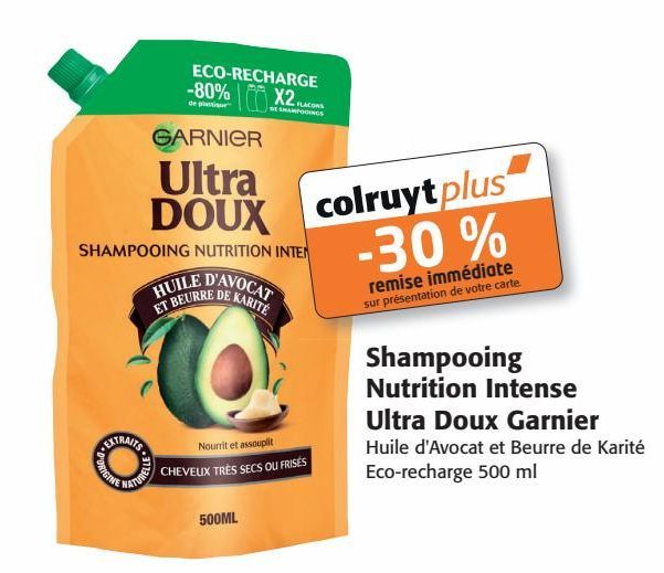 Shampooing Nutrition Intense Ultra Doux Granier