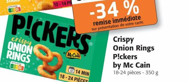 Crispy Onion Rings P!ckers By McCain