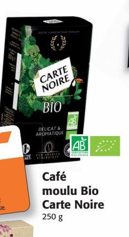 café moulu Bio Carte noire