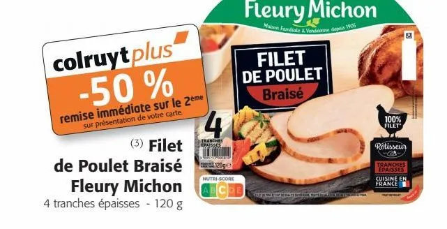 filets de poulet fleury michon