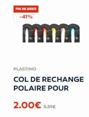 fin de serie  -41%  plastimo  col de rechange polaire pour  2.00€ 3.39€ 