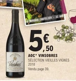 vinscheis  tinsobes 2018  margaux chatelier 32 ans  ,50  aoc vinsobres sélection vieilles vignes  vendu page 39. 