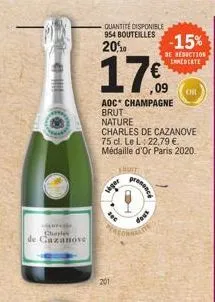 champagne brut charles de cazanove