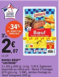 viande bovine Lustucru