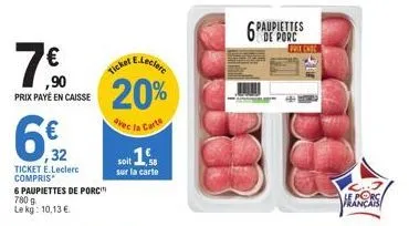 paupiettes de porc e.leclerc