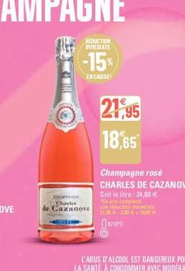 champagne rosé Charles de Cazanove